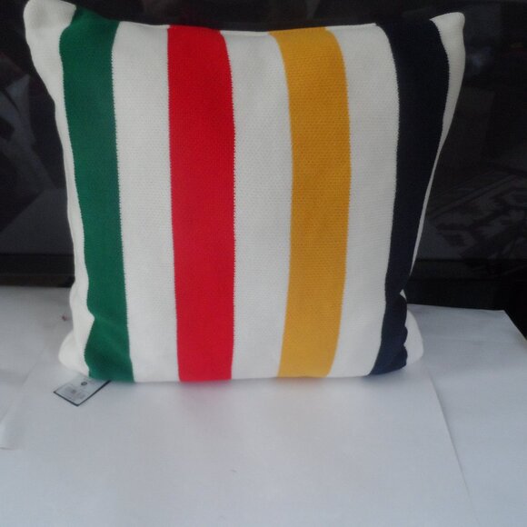 Hudson Bay Company Stripe, 100% cotton -  Pillow. Sz 19 in x 19 in.  NWT - Picture 5 of 9